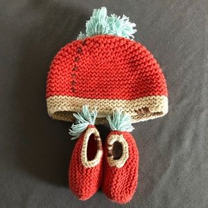 Blabla newborn hat + booties set